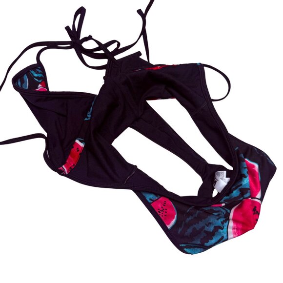 RARE American Apparel Watermelon Print Halter One-Piece Swimsuit – M/L– NWT - Picture 4 of 10